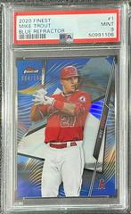 Mike Trout [Blue Refractor] #1 Baseball Cards 2020 Topps Finest Prices