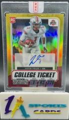 Justin Fields [Autograph Premium Gold] #104 Football Cards 2021 Panini Contenders Draft Picks Prices