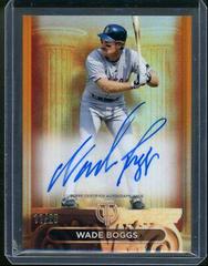 Wade Boggs [Orange] Baseball Cards 2024 Topps Tribute Pillars of the Game Autograph Prices