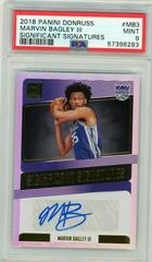 Marvin Bagley III Basketball Cards 2018 Panini Donruss Significant Signatures Prices