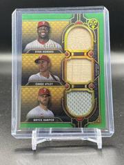 Bryce Harper [Emerald] #TTR-BH5 Baseball Cards 2022 Topps Triple Threads Relics Prices