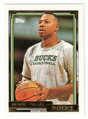 Anthony Pullard #303 Basketball Cards 1992 Topps Gold Prices