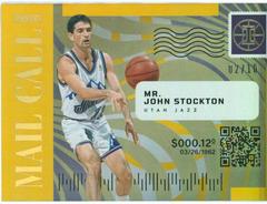 John Stockton [Gold] #12 Basketball Cards 2021 Panini Illusions Mail Call Prices