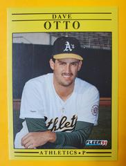 Dave Otto #20 Baseball Cards 1991 Fleer Prices
