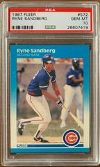 Ryne Sandberg #572 Baseball Cards 1987 Fleer Prices