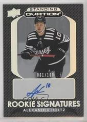 Alexander Holtz #SORS-AH Hockey Cards 2021 Upper Deck Ovation Standing Rookie Signatures Prices