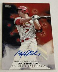 Matt Holliday [Red] #BSA-MH Baseball Cards 2024 Topps Baseball Stars Autograph Prices