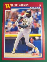 Willie Wilson Baseball Cards 1991 Score Traded Prices