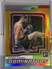 Khamzat Chimaev [Gold] Ufc Cards 2022 Panini Donruss Optic UFC Dominators Prices