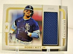 Bobby Witt Jr. Baseball Cards 2023 Topps Definitive Jumbo Relic Collection Prices