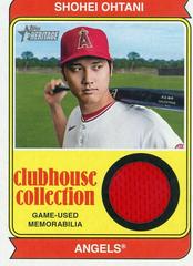 Shohei Ohtani #CCR-SO Baseball Cards 2023 Topps Heritage Clubhouse Collection Relics Prices