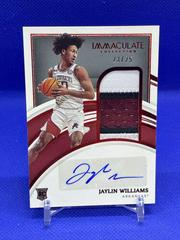 Jaylin Williams [Patch Autograph Red] #52 Basketball Cards 2022 Panini Immaculate Collection Collegiate Prices
