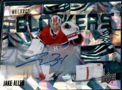 Jake Allen [Autograph] #BL-27 Hockey Cards 2022 Upper Deck Allure Blockers Prices