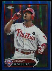 Jimmy Rollins [Blue Refractor] Baseball Cards 2012 Topps Chrome Prices
