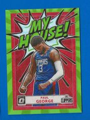 Paul George [Green] #11 Basketball Cards 2020 Panini Donruss Optic My House Prices