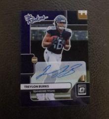Treylon Burks [Autograph Purple Stars] Football Cards 2022 Panini Donruss Optic The Rookies Prices