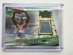 Titus O'Neil #MRA-TO Wrestling Cards 2019 Topps WWE Money in the Bank Mat Relic Autographs Prices