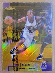 Ray Allen [Gold Refractor] Basketball Cards 1999 Finest Prices