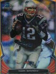 Tom Brady [Gold Refractor] #28 Football Cards 2014 Bowman Chrome Prices