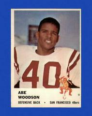 Abe Woodson #65 Football Cards 1961 Fleer Prices