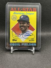 Cecil Fielder [Black] Baseball Cards 2023 Topps 1988 All Star Autographs Prices