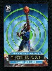 Kawhi Leonard [Lime Green] Basketball Cards 2019 Panini Donruss Optic T-Minus 3,2,1 Prices