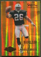 Napoleon Kaufman [Mirror Gold] Football Cards 1995 Panini Select Certified Prices