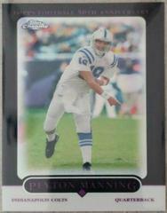 Peyton Manning [Black Refractor] #136 Football Cards 2005 Topps Chrome Prices