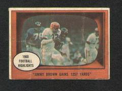 Jimmy Brown Gains [1257 Yards] Football Cards 1961 Topps Prices