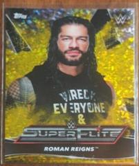 Roman Reigns [Yellow] #SE12 Wrestling Cards 2021 Topps WWE Superstars Super Elite Prices
