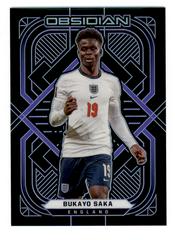 Bukayo Saka [Electric Etch Purple] Soccer Cards 2021 Panini Obsidian Prices