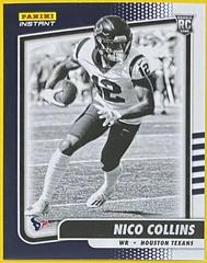 Nico Collins #BW26 Football Cards 2021 Panini Instant Black & White Prices