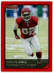 Dante Hall [Red Refractor] Football Cards 2006 Bowman Chrome Prices