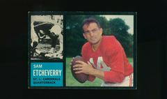 Sam Etcheverry Football Cards 1962 Topps Prices