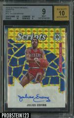 Julius Erving [Gold] #AM-JEV Basketball Cards 2019 Panini Mosaic Autographs Prices