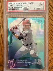 Trea Turner [Blue Frosting Holographic Foilboard] #11 Baseball Cards 2020 Topps X Steve Aoki Prices