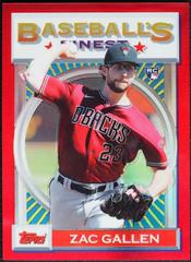 Zac Gallen [Red Refractor] #54 Baseball Cards 2020 Topps Finest Flashbacks Prices