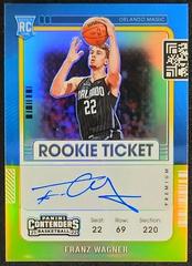 Franz Wagner [Autograph Gold] Basketball Cards 2021 Panini Contenders Optic Prices