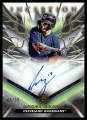 Angel Genao [Gold Foil] #BPA-AG Baseball Cards 2023 Bowman Inception Autograph Prices