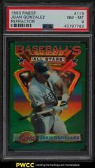 Juan Gonzalez [Refractor] Baseball Cards 1993 Finest Prices