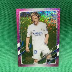 Luka Modric [Pink Mini Diamond] #75 Soccer Cards 2020 Topps Chrome UEFA Champions League Prices