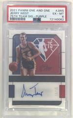 Jerry West [Purple] Basketball Cards 2021 Panini One and One 75th Team Signatures Prices