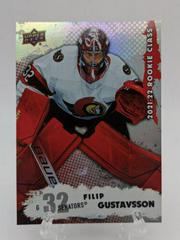 Filip Gustavsson #RC-29 Hockey Cards 2021 Upper Deck Rookie Class Prices