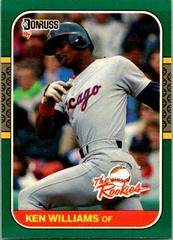 Ken Williams Baseball Cards 1987 Donruss Rookies Prices