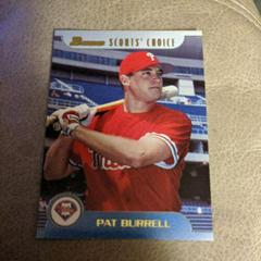 Pat Burrell Baseball Cards 1999 Bowman Scout's Choice Prices
