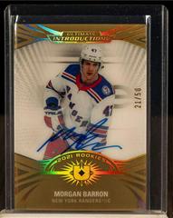 Morgan Barron [Gold Autograph] #UI-47 Hockey Cards 2021 Ultimate Collection Introductions Autographs Prices