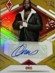 Omos [Gold] #PA-OMS Wrestling Cards 2022 Panini Chronicles WWE Phoenix Autographs Prices