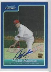 Tyler Greene [Blue Refractor Autograph] Baseball Cards 2006 Bowman Chrome Prospects Prices