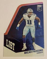Micah Parsons [Pink] Football Cards 2022 Panini Donruss Elite A List Prices
