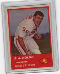 E.J. Holub #52 Football Cards 1963 Fleer Prices